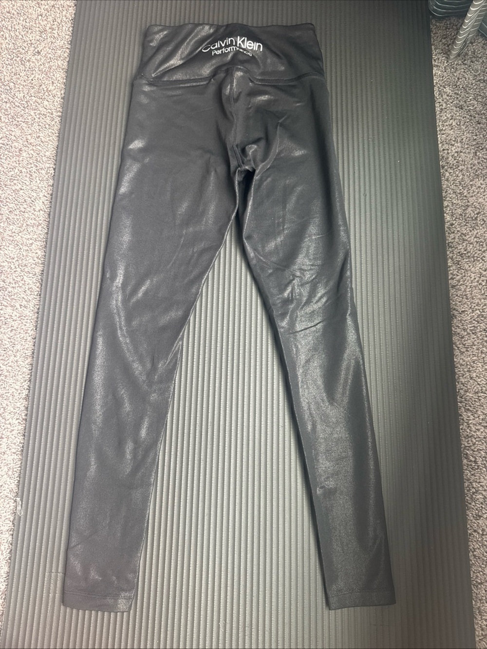 Calvin Klein Performance Black Shimmer Active Leggings